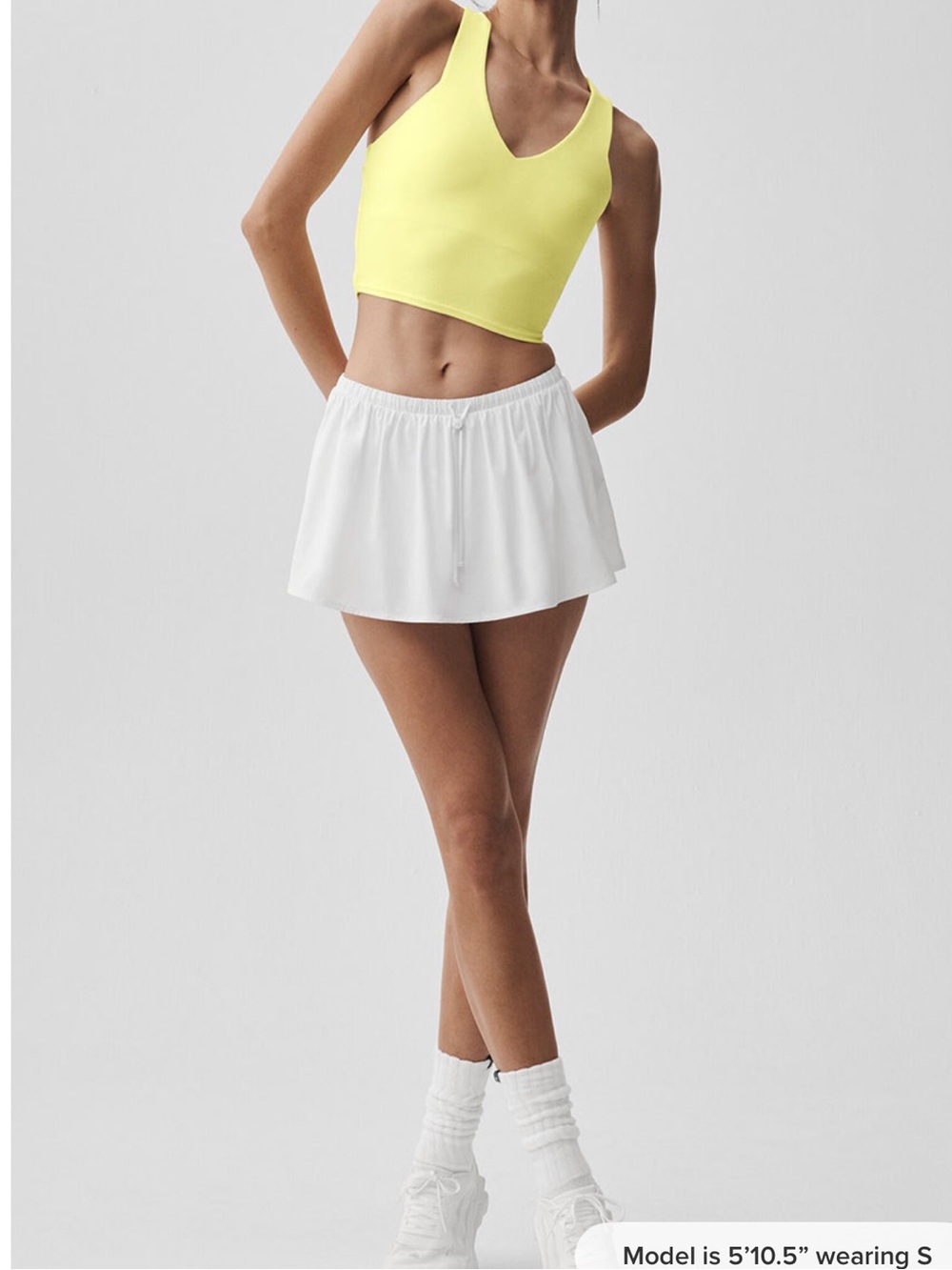 Alo white skirt